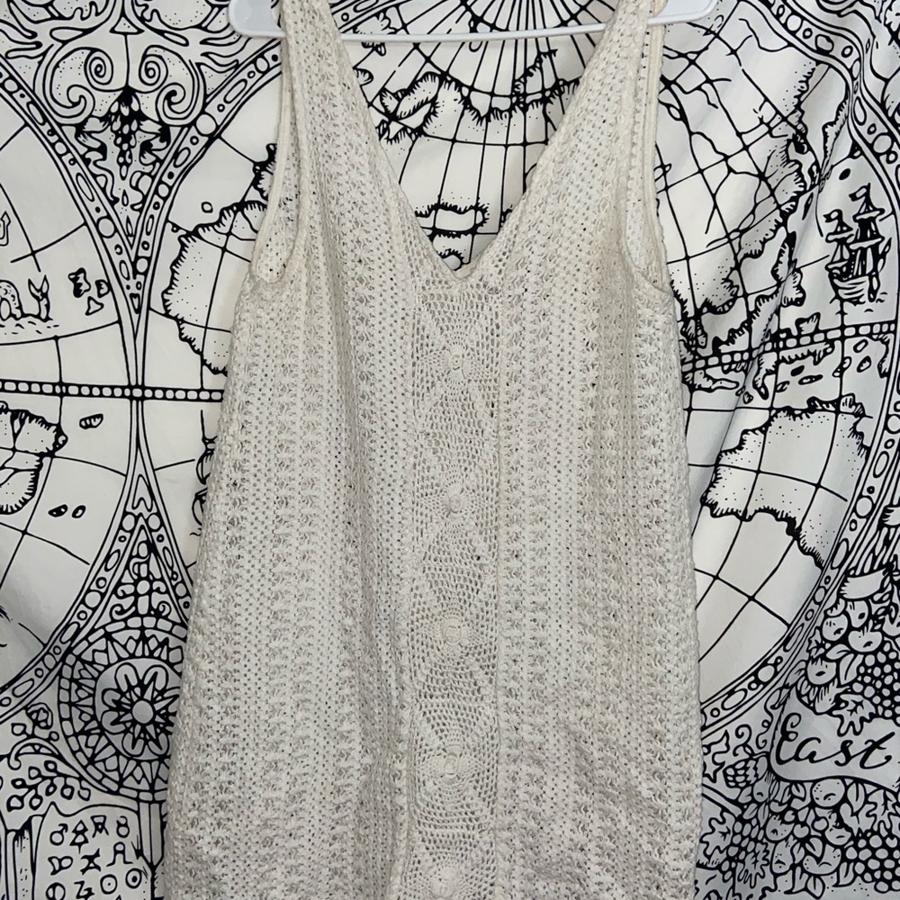 Zara crochet cover up dress